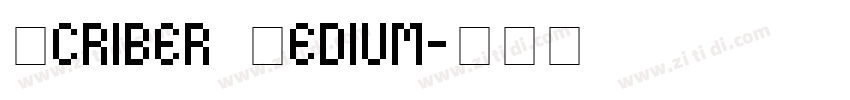 Scriber Medium字体转换